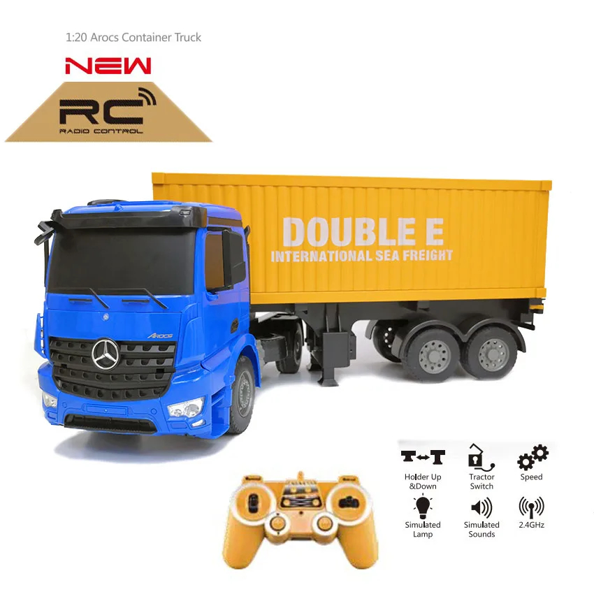 NM61914 Big Truck 1-10 Radio Control Heavy Truck Engineering Container Vehicle Electronic Hobby Excellent Toy