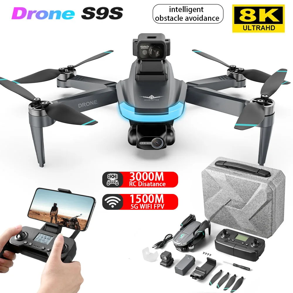 NM61961 8K Dual Camera Professional Drone EIS 5G 360 Deg Obstacle Avoidance RC Drone 2-Axis Gimbal Pilot GPS Brushless Airplane