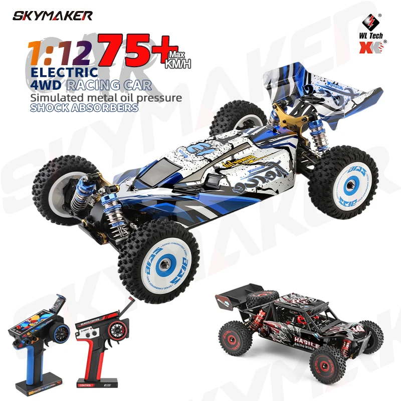 NM61976 124016 124017 1-12 RC Car 2.4G V8 Remote Control Brushless 75km-H High Speed 4WD Off-Road Drift Racing RC Toy Car for Boy