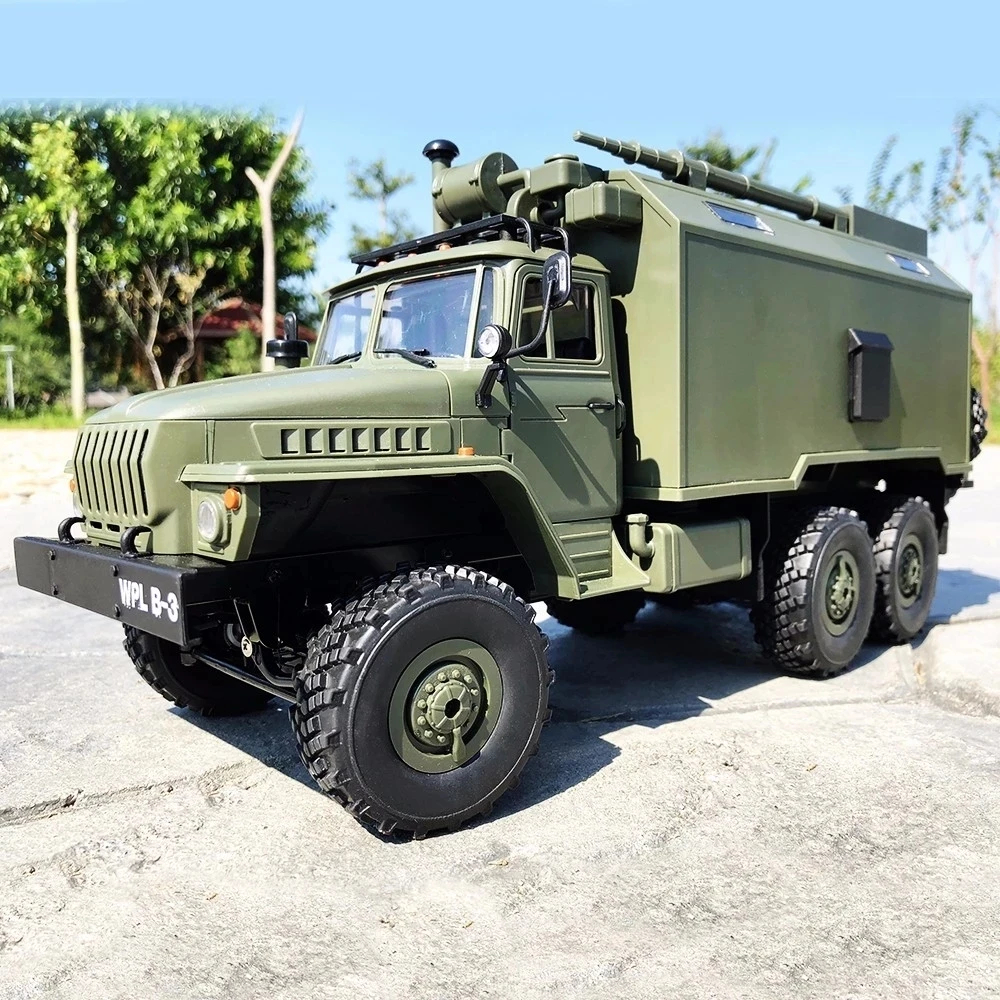 NM62061 B36 Ural 1 by 16 2.4G 6WD RC Car Military Truck Rock Crawler Command Communication Vehicle RTR Toy for Boy New Years