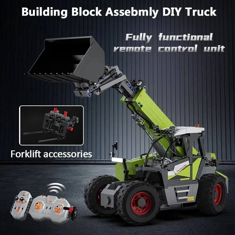 NM62367 Remote Control Assembling Full-featured Loading Truck for Klift Lifting Function 30Min Flight Time DIY Assembly RC Truck Toy