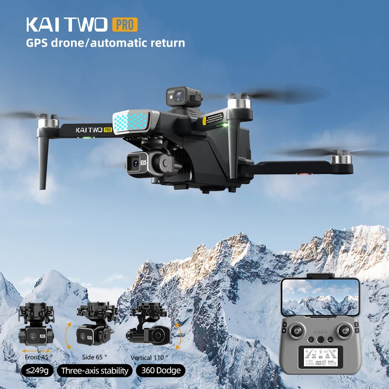 NM62473 Drone 4K Camera 5G 3 Axis Gimbal Low Battery Return FPV Drone Brushless Drone Obstacle Avoidance Foldable Quadcopter RC Toy