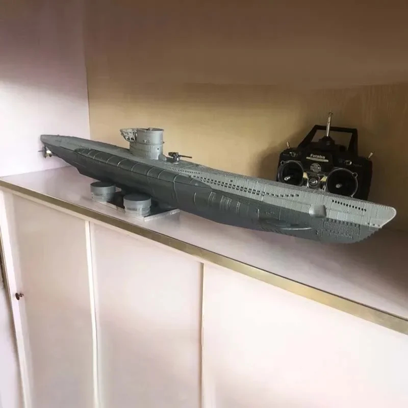 NM62378 Submarine Model Ship Customized & Modified German U-Shaped Submarine Remote Control Navigation Ship Model Toy