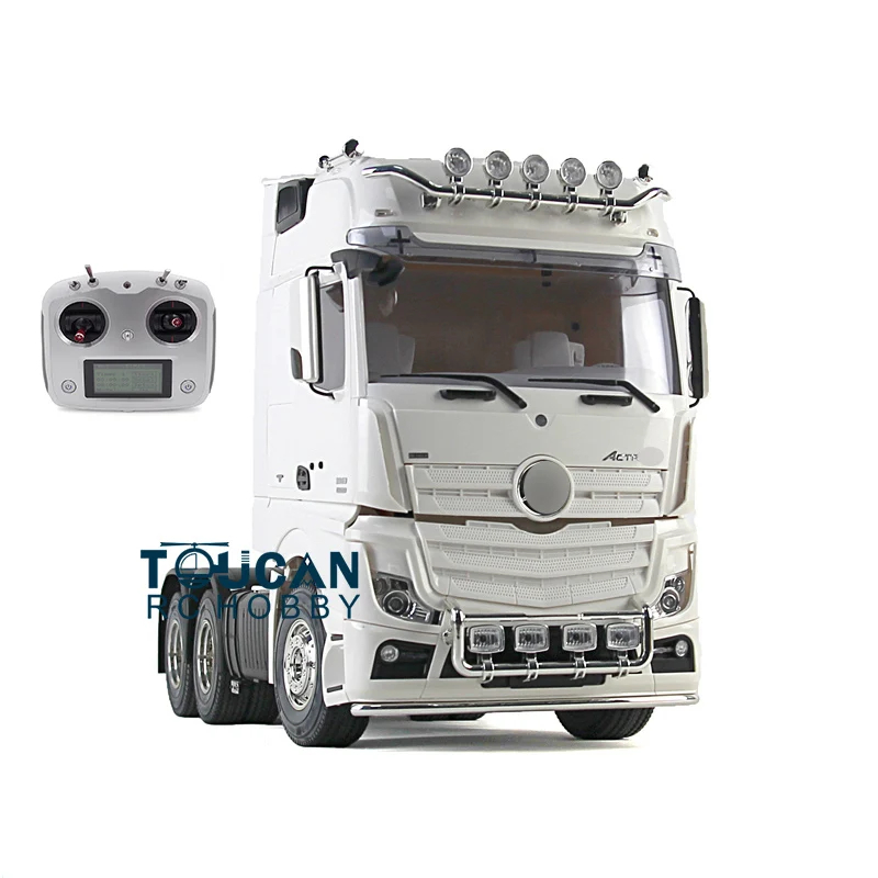 NM62539 3-Axles Highline 1 by 14 RC Tractor Truck Remote Control Construction Vehicles Outdoor Toys Boys Gift Trailer Model TH01071 -  UNO1RC