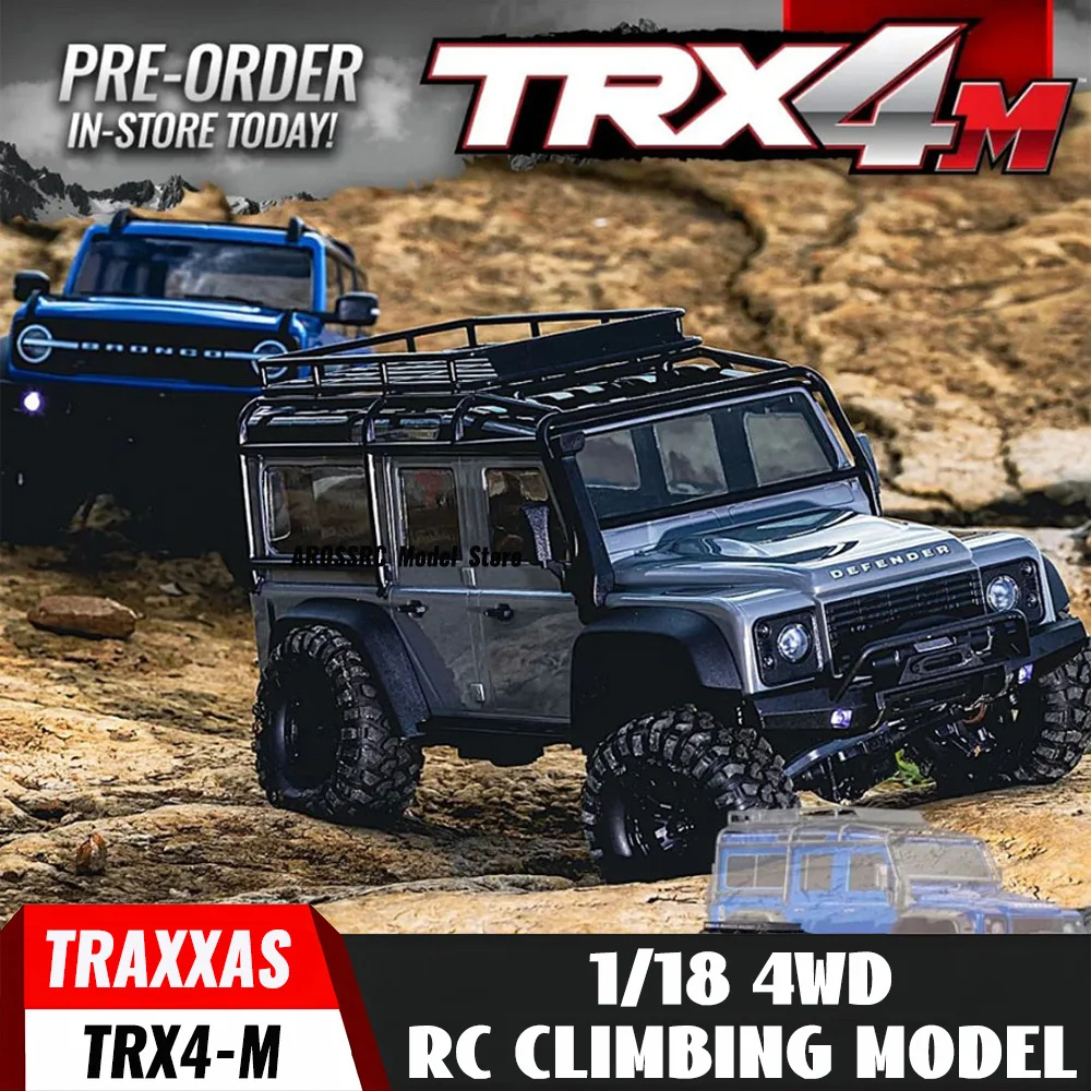 Picture of UNO1RC NM62592 1 by 18 Mini TRX4M 4DW RC Car Land Rover Lima RC Electric Climbing Vehicle Off-road Vehicle 97054-1 Toys for Children