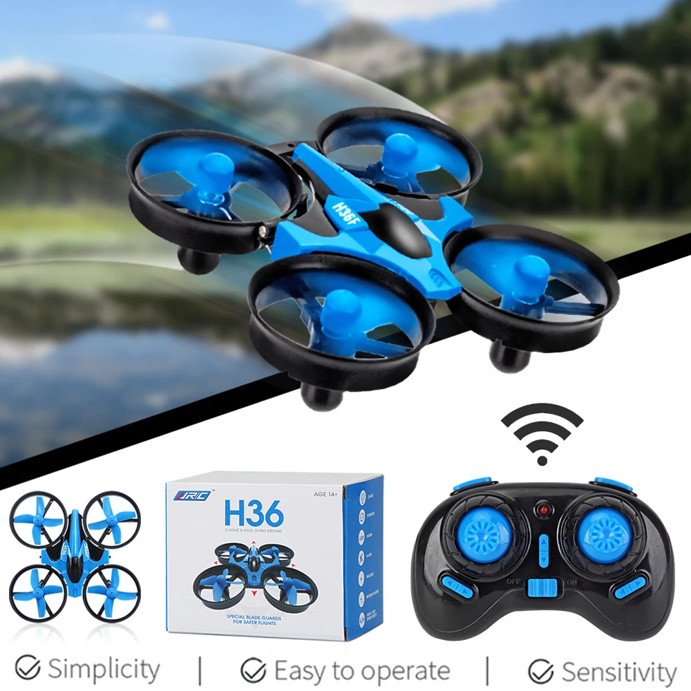 NM58221 H36 Mini Drone 4CH 6-Axis Headless Mode Helicopter 360 Deg Flip Remote Control Quadcopter Drone Toys for Kids