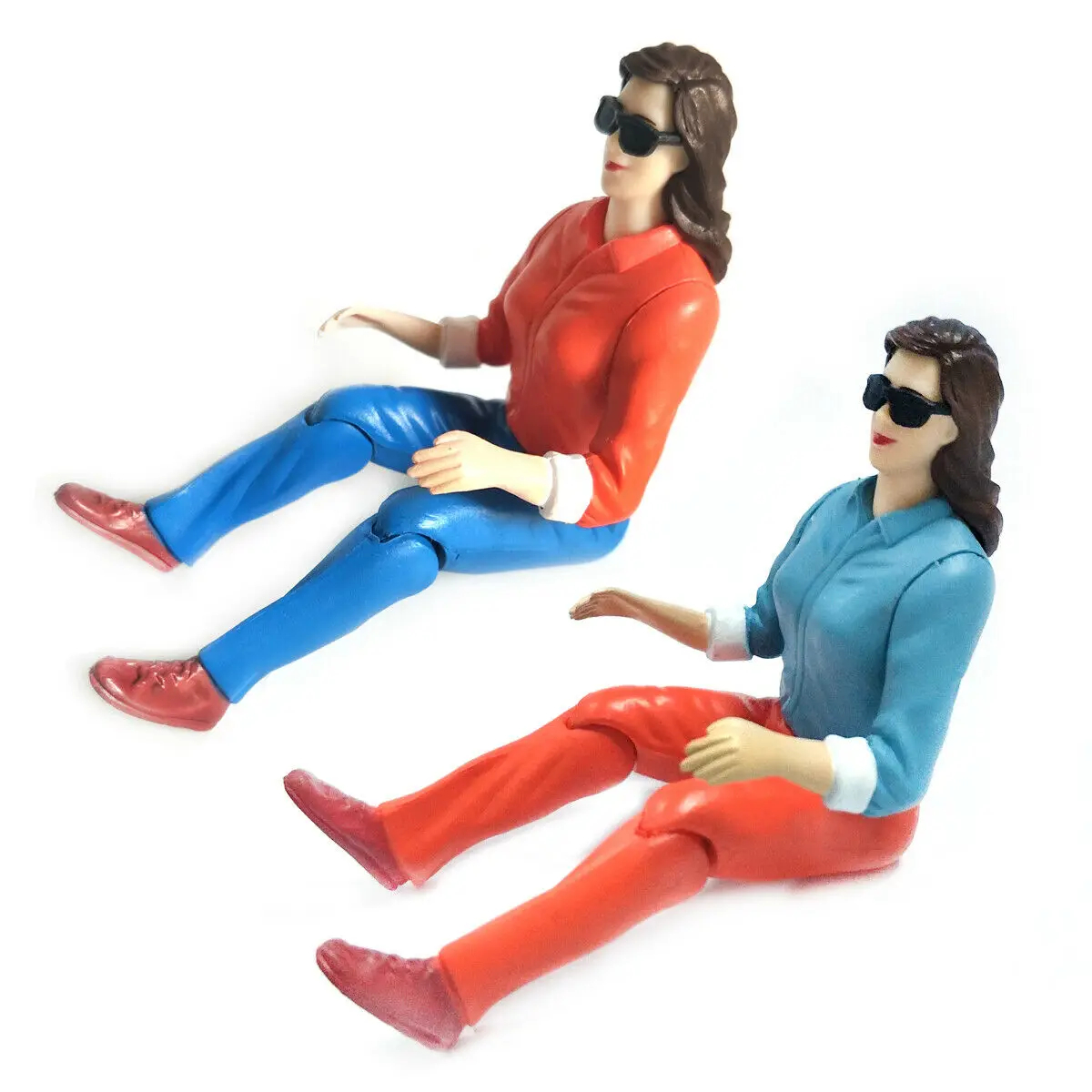 NM58601 Container Truck Driver Pilots Figure Statues Kids for RC Model Plane Cars L64xW80