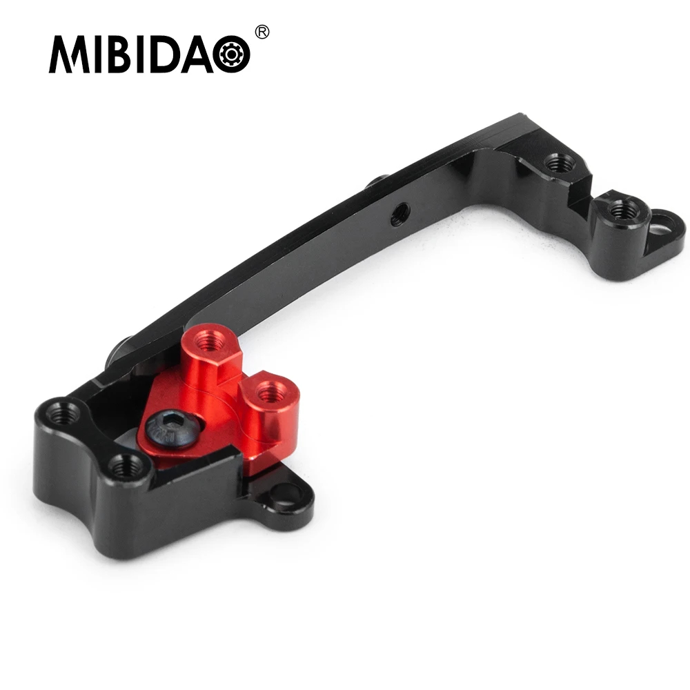 NM58611 Aluminium Alloy Servo Mounting Bracket for Axial SCX10 II 90046 90047 1 by 10 RC Crawler Car Truck Model Upgrade Parts, Black