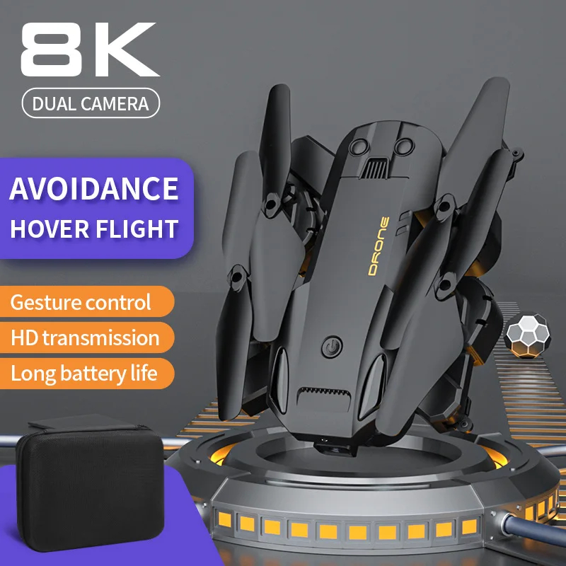 NM59192 Q6 8K HD Dual Camera Drone GPS Professional Drone RC Distance 3000M with 4K Obstacle Avoidance Quadcopter Folding Gift Toy
