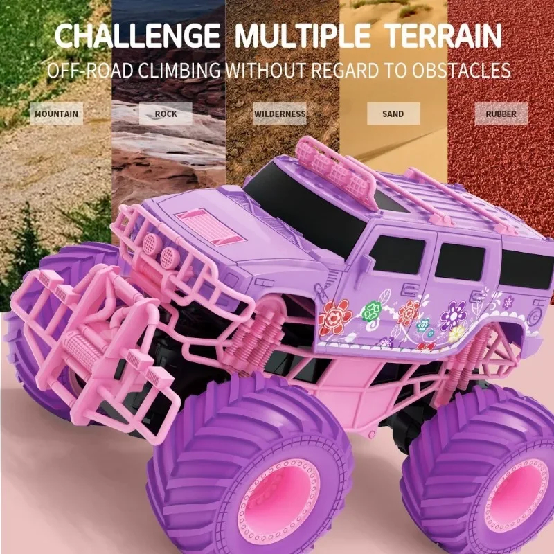 NM59193 Remote Control Off Road Beetle Macaron Toy Car Climbing Speed Barrier Free Boys & Girls Birthday Gift Christmas Gift