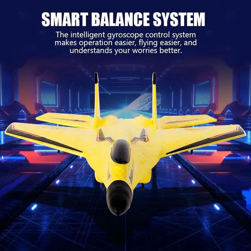 NM59461 2.4G 2CH Glider RC Airplane P320 Fixed Wing Fighter Aircar Hand Throwing Foam Outdoor Toys for Boys Birthday Gift
