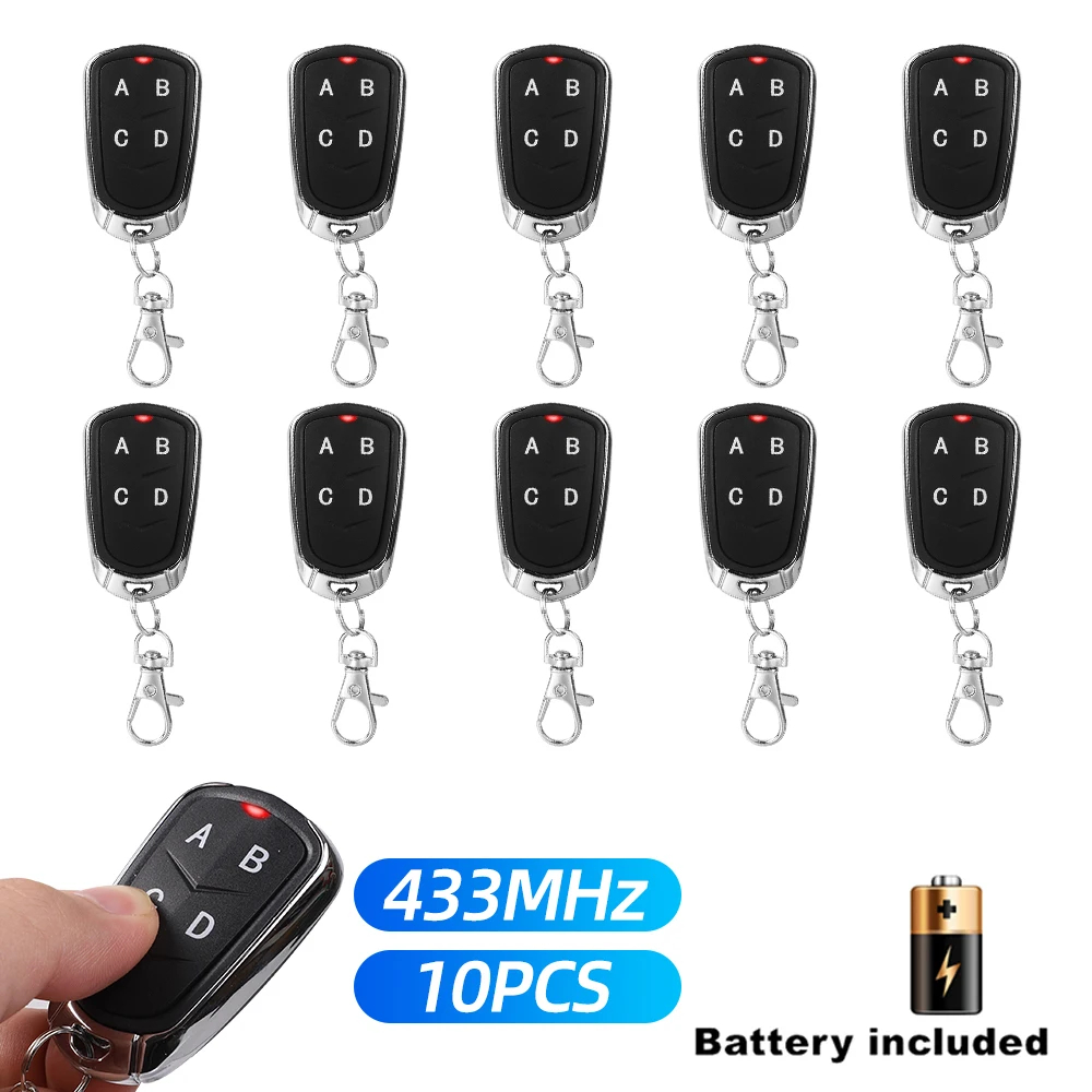 NM59221 433MHz Remote Control Electric Gate Garage Door Opener Remote Control Duplicator Fixed Rolling Code Cloning Code Car Key