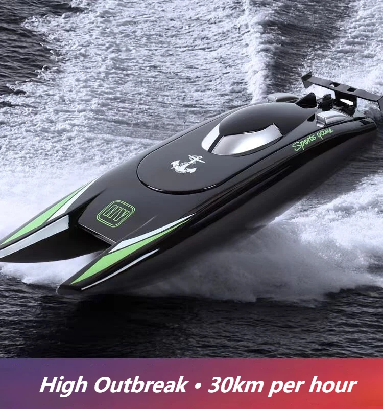 NM59266 30KM Per Hour Dual-Motor Remote Control Boat High-Speed Boat Childrens Racing Boat Water Sports Boys Toys Birthday Gift