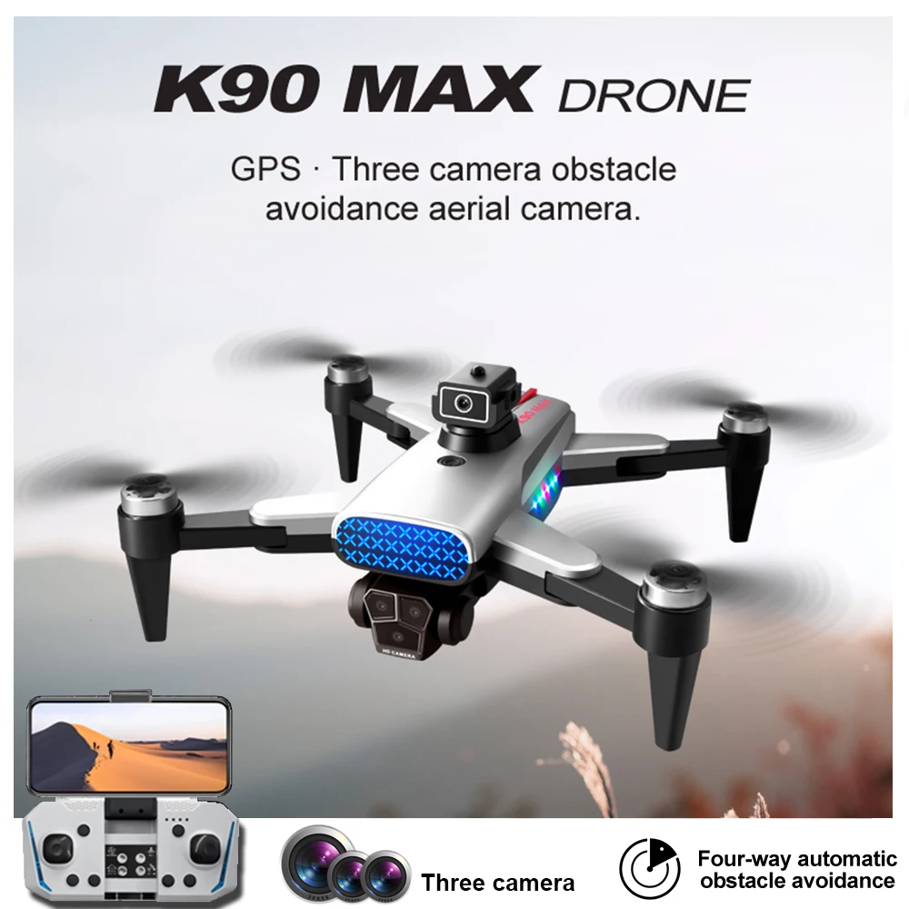 NM59422 Drone 5G Wi-Fi FPV 4K HD Dual Camera 360 deg Laser Obstacle Avoidance Brushless Motor GPS Return RC Quadcopter Drone Toys