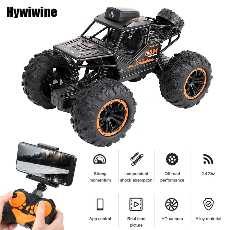 NM59611 Car with Camera HD Wi-Fi FPV 2.4G Machine On Remote Control Stunt 1-18 SUV Radio control Climbing Toys for Kids on a Sign Gift