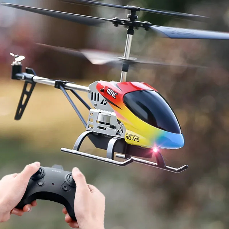 NM59614 Remote Control Helicopter Altitude Hold 3.5 Channel RC Helicopters with Gyro & LED Light Durable Airplane Drone Toy Gift