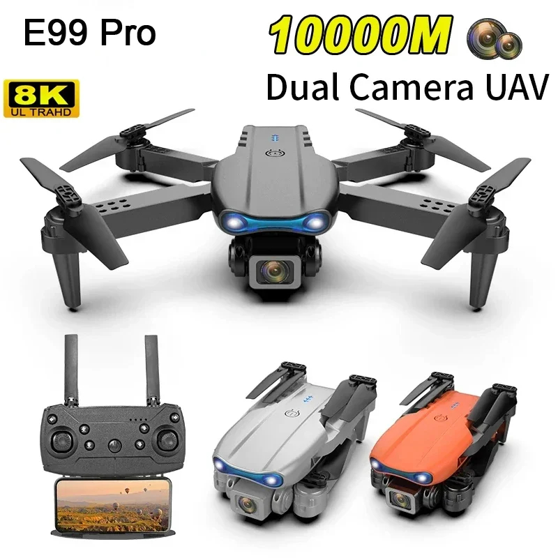 NM59624 Xiaomi E99 K3 Pro HD 8K Drone Camera High Hold Mode Foldable Mini RC Wi-Fi Aerial Photography Quadcopter Toys Drone - Multi Color