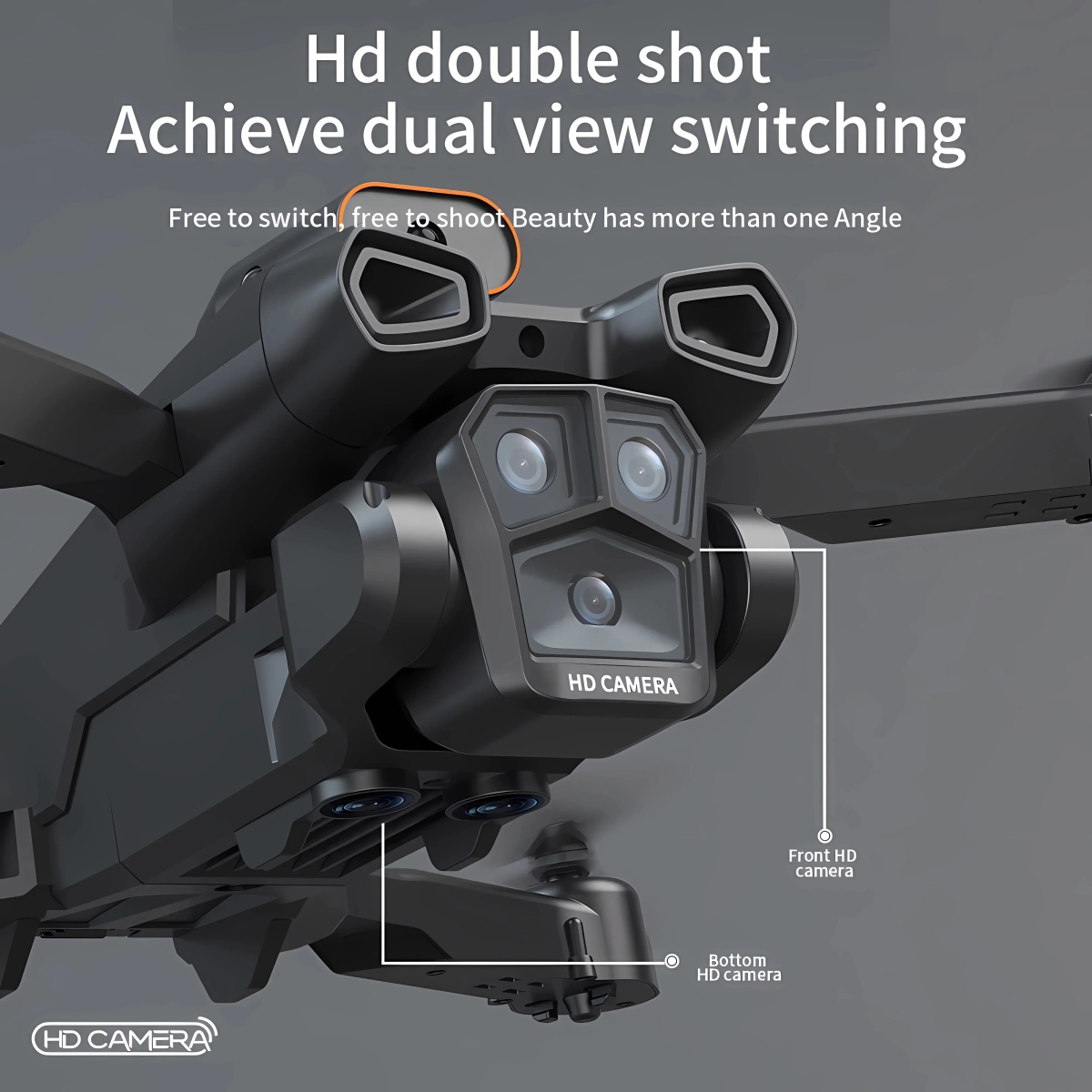 NM59672 New Year Special Edition H12 8K Three Camera Optical Flow Positioning Belt Obstacle Avoidance RC Drone Gift Kids Toys