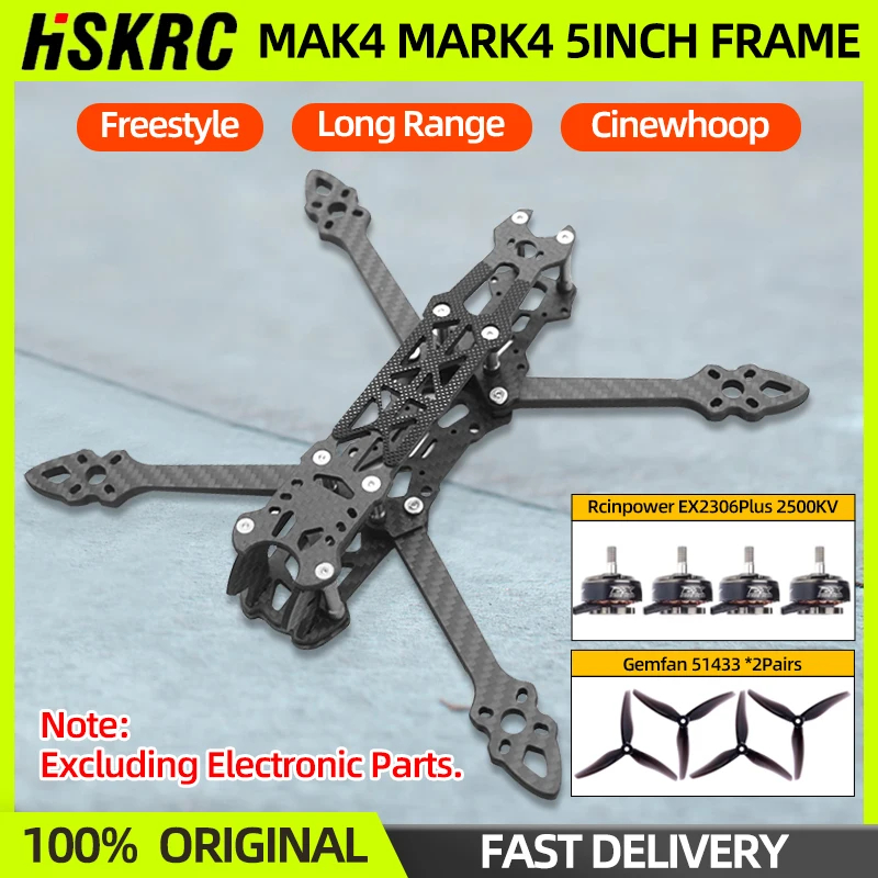 NM60085 5 in. MARK FPV Drone Frame KIT 225 mm EX 2306 Plus 2500KV Brushless Motor 51433 Propeller for RC FPV Freestyle Long Range