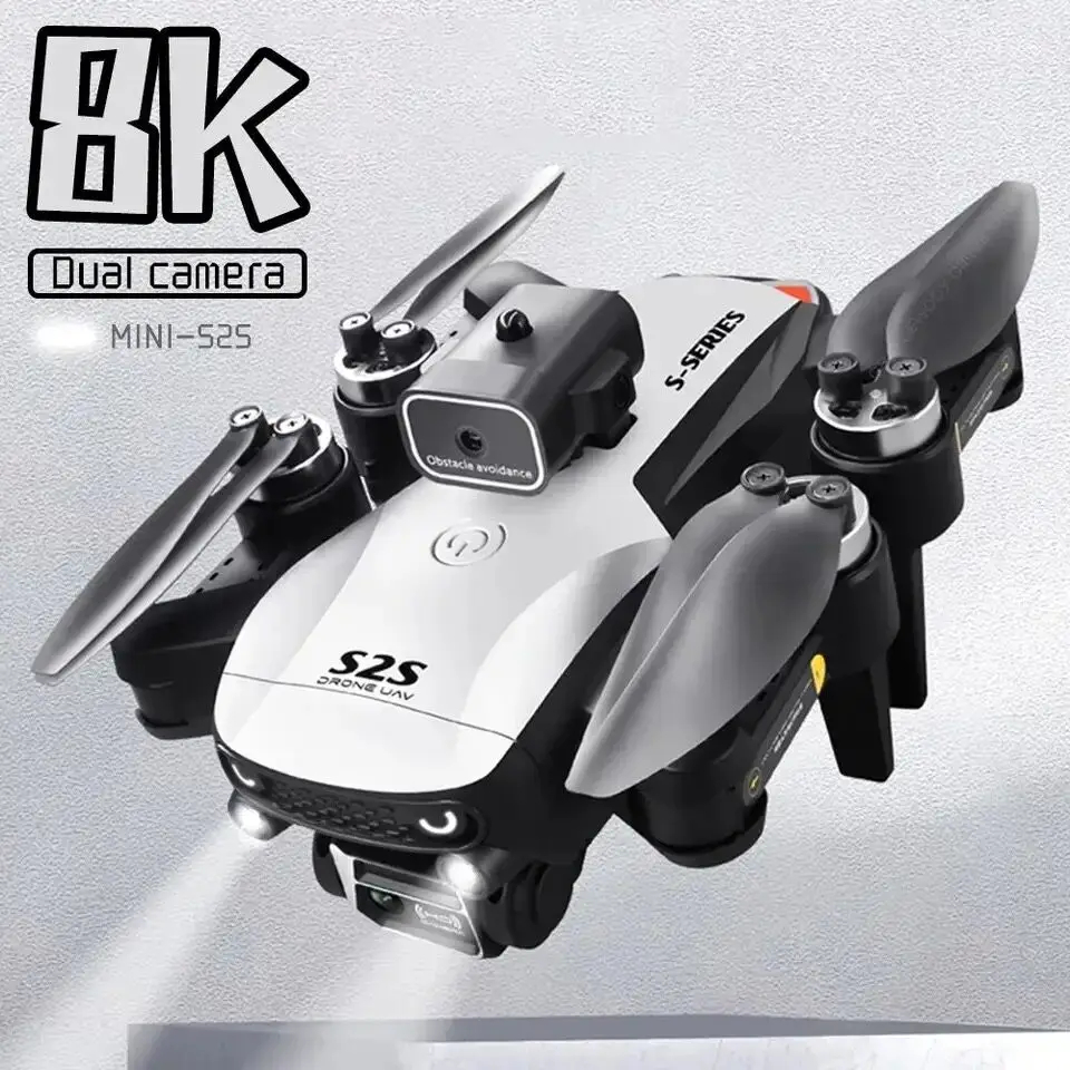 NM60306 S2S Drone 8K HD ESC Aerial Camera Wi-Fi FPV with Obstacle Avoidance Optical Flow Quadcopter RC Helicopter Toy Gift
