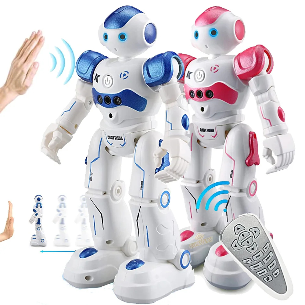 NM60262 Robot Toy Kids Intelligence Gesture Sensing Remote Control Robots Program for Kids Aged 3 4 5 6 7 Boys Girls Birthday Gift