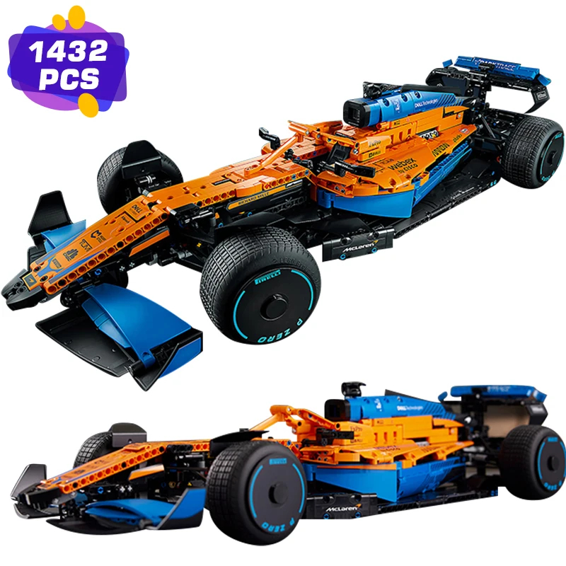 NM60267 Classic Formula F1 Racing Remote Control Car MOC Bricks Building Blocks Model Kit DIY Toys for Boys Children Gift Decor