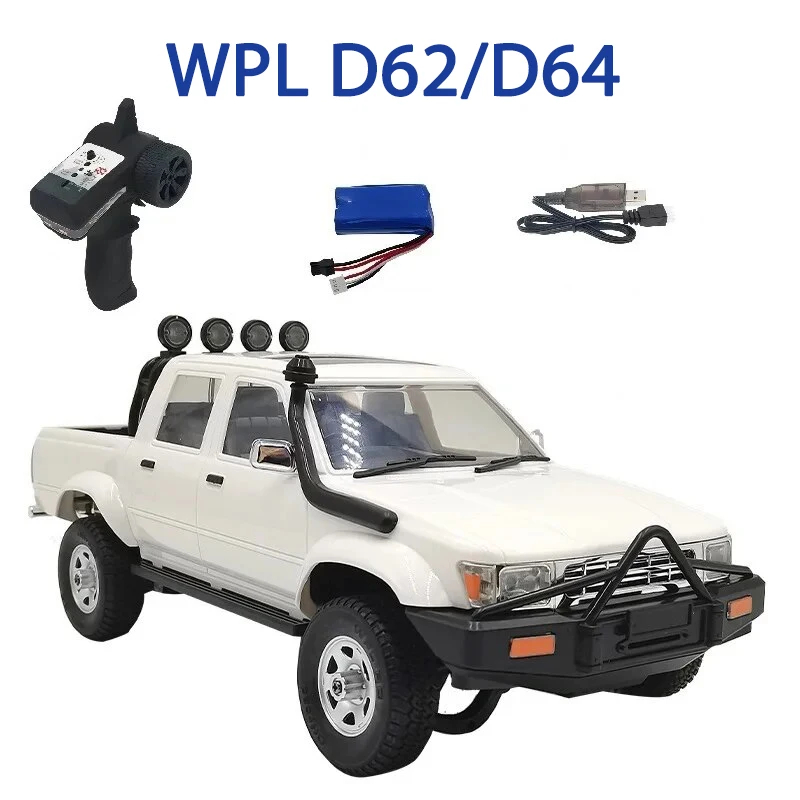 NM60291 Car WPL D62-1 D64-1 Full Scale 1 by 16 2.4G Vehicle Rock Crawler Electric Buggy Climb Truck 4WD 2WD for Boys Birthday Xmas Gifts
