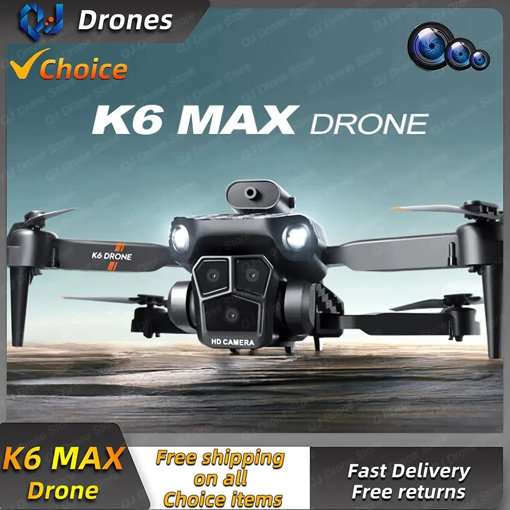 NM60109 MAX Triple-Camera Drone 4K HD Optical Flow Positioning 360 deg Obstacle Avoidance Foldable Quadcopter Wi-Fi FPV RC Toys Drone
