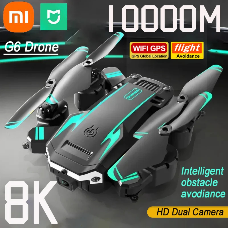 NM60120 10000 m G6 Drone Professional 8K Dual Camera 5G GPS Obstacle Avoidance Optical Flow Positioning Brushless Upgraded RC Drone -  UNO1RC