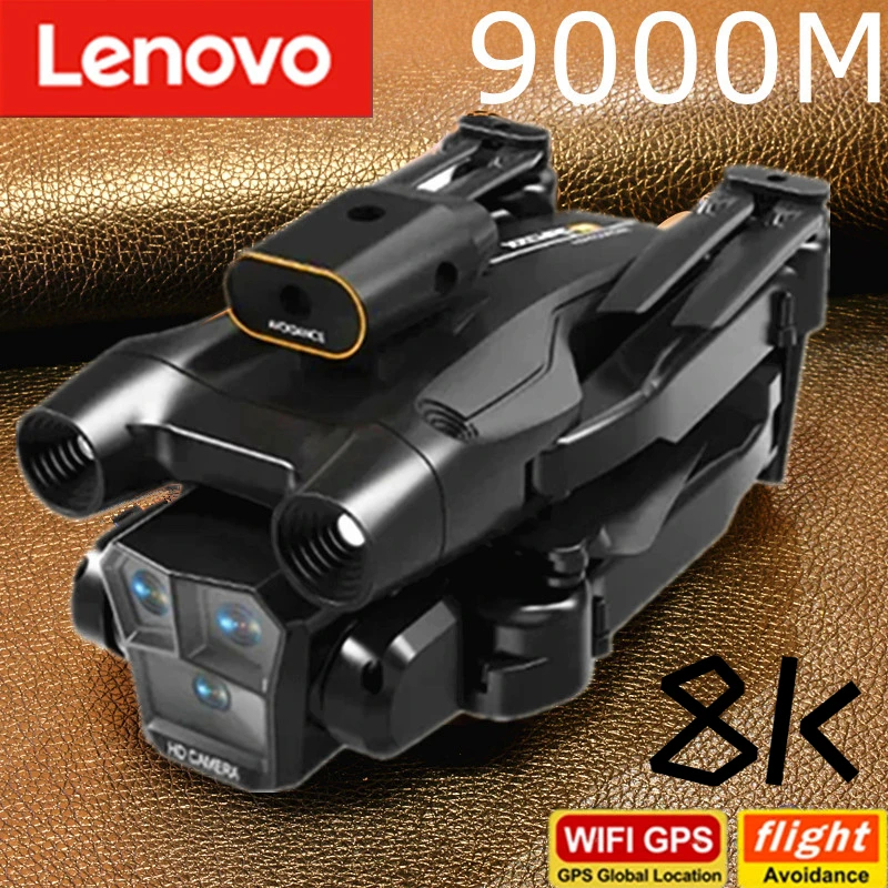 NM60127 M4 Drone 8K Professional with Wide Angle Triple HD Camera Foldable Optical Flow Positioning Upgraded RC 9000m - Black