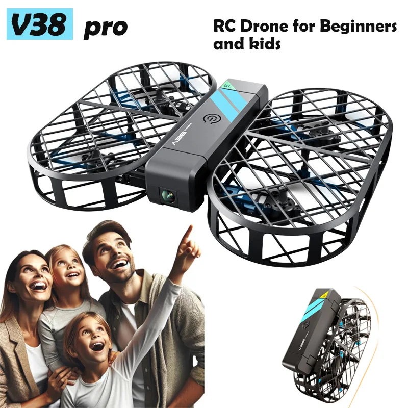NM60285 with 6k HD Camera Aerial Photography Fixed Height Pocket UAV for Beginners Children Grid Aircraft Full Protection RC Drone