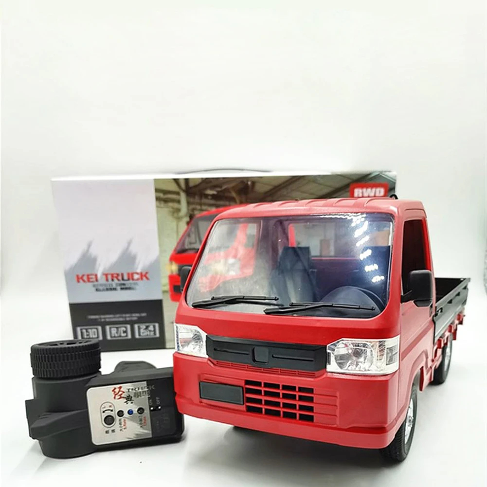 NM60314 WL01 2.4G RC Car Rear Wheel Drive Drift Truck Full-scale Electric Remote Control Climbing Car for Boys Girls Xmas Gifts - Red