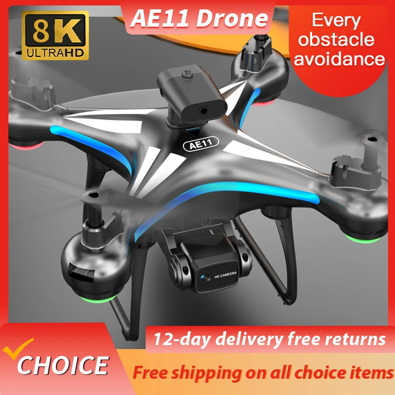 NM60328 AE11 Drone 2.4G Professional 8K Dual Camera One Key Return ESC Obstacle Avoidance Optical Flow Positioning Wi-Fi FPV RC 3000M