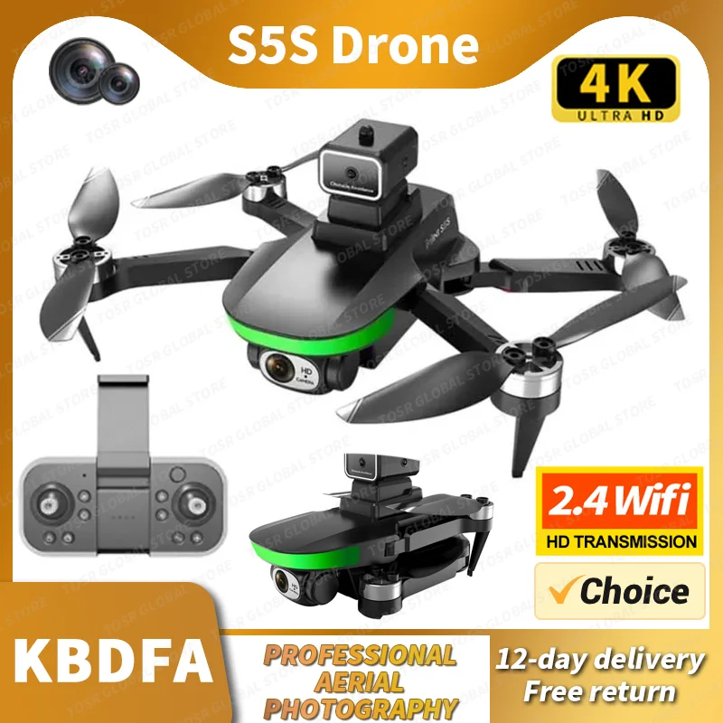NM60332 S5S Drone Professional 8K HD Dual Camera Obstacle Avoidance Brushless 5G RC Drone Aerial Photography Foldable Quadcopter