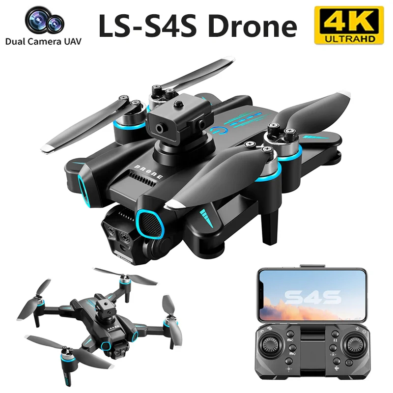 NM60416 RC Drone 5G Wi-Fi FPV 360 Deg Laser Obstacle Avoidance Brushless Motor 4K HD Dual Camera GPS Return RC Quadcopter Drone Toys