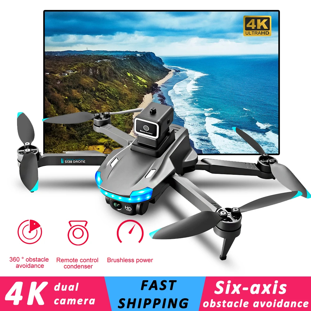 NM60530 FPV Drone 4K Professional Dual Camera 5G Wi-Fi Obstacle Avoidance Folding Quadcopter Aerial Photography RC Drone with Camera