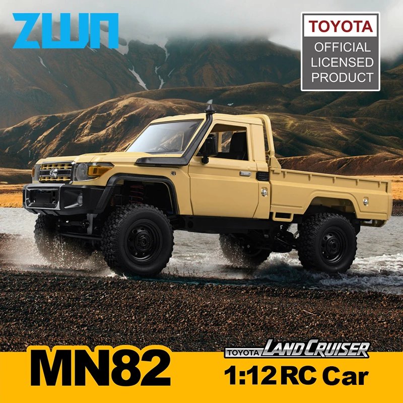 NM60619 MN82 1-12 Retro RC Car with LED Lights Full Scale Simulation LC79 Professional 4WD Remote Control Pickup RC Truck Model Toys