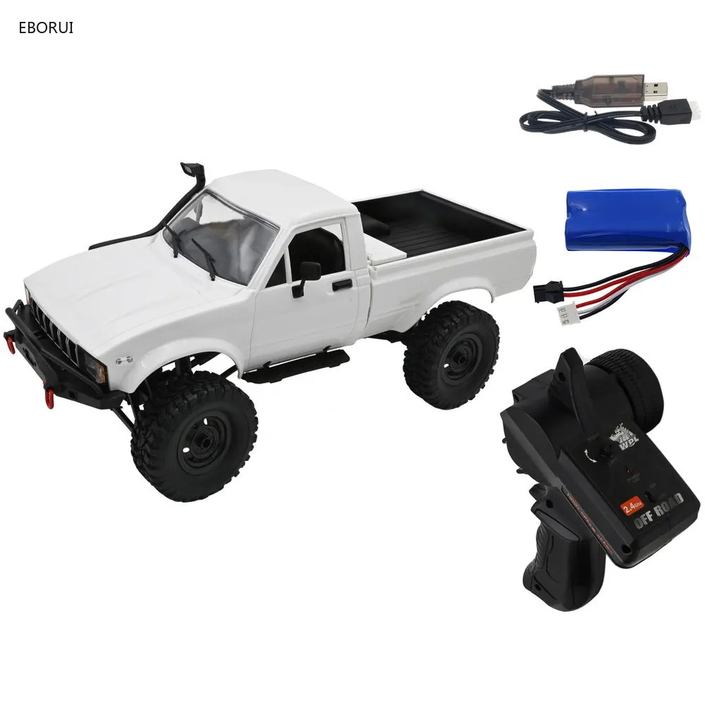 NM60894 C24-1 RC Truck 1-16 2.4GHz 4WD RC Car with Headlight Remote Control Crawler Off Road Pick Up Truck RTR Gift Toy for Kids
