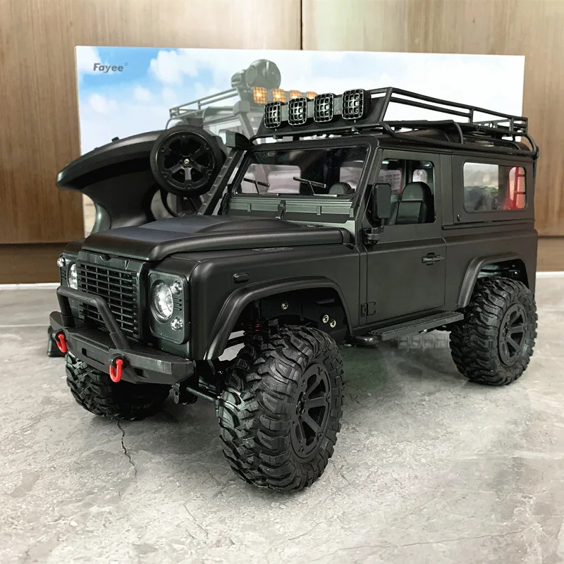 NM61227 Full Scale RC Remote Control Car D90 Classic Simulation Off Road 4WD Climbing Car Adult Toy Gift, Black & Silver