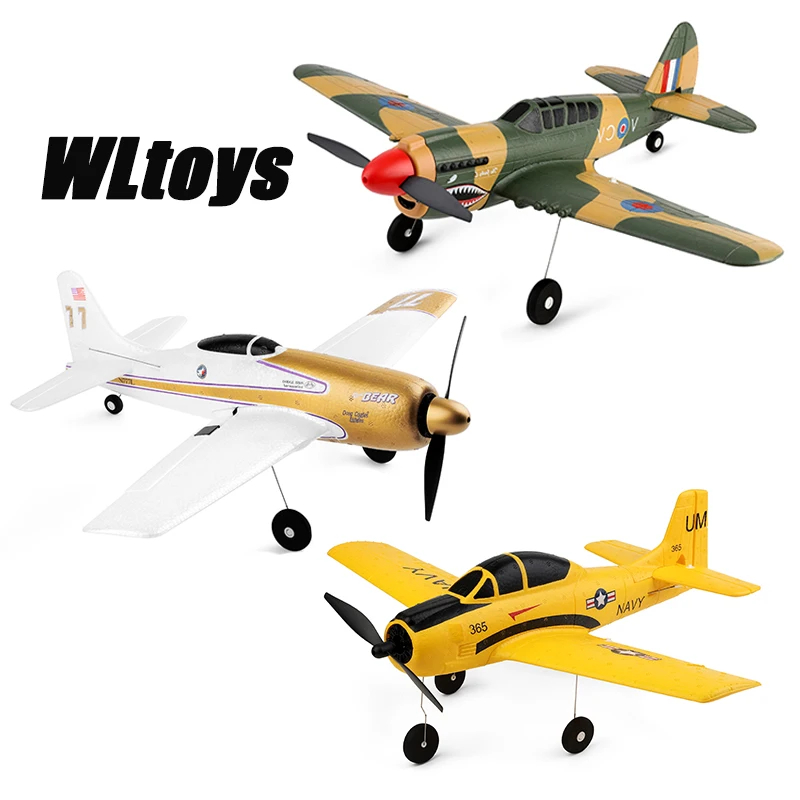 NM61228 2.4G 4 Channel 6G, 3D Stunt Plane Six Axis RC Fighter RC Airplane Electric Glider Unmanned Aircraft Outdoor Toy, Camouflage