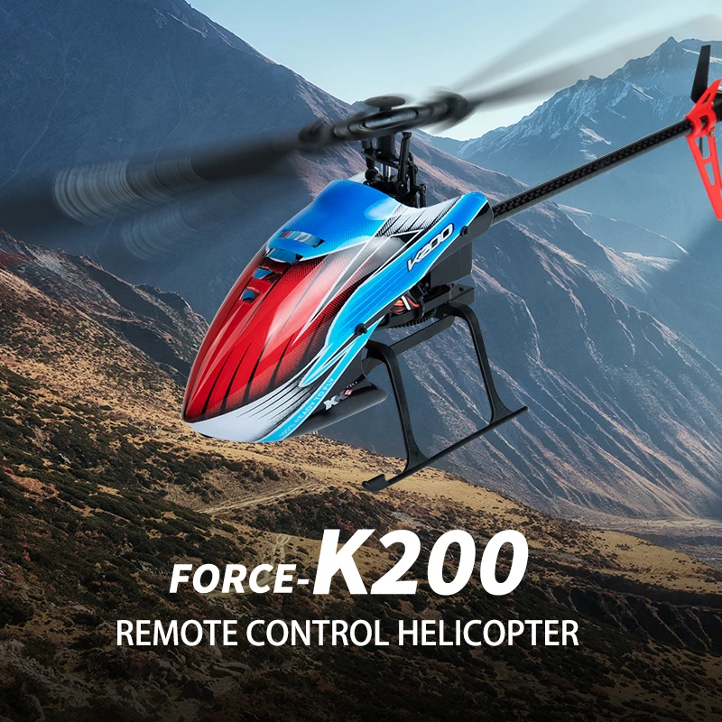 NM61229 XK K200 RC Helicopter 4CH 2.4G Remote Control Plane Optical Flow Positioning Air Pressure Fixed Height Airplane Toys