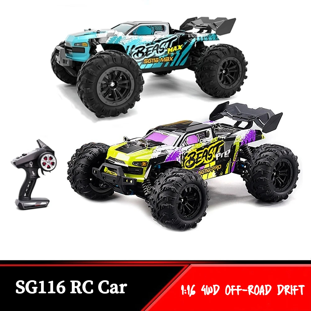 NM61279 Max Brushless 4WD RC Car Professional Racing Car 2.4G High Speed Off Road Drift Cars Remote Control Toys, Blue & Black