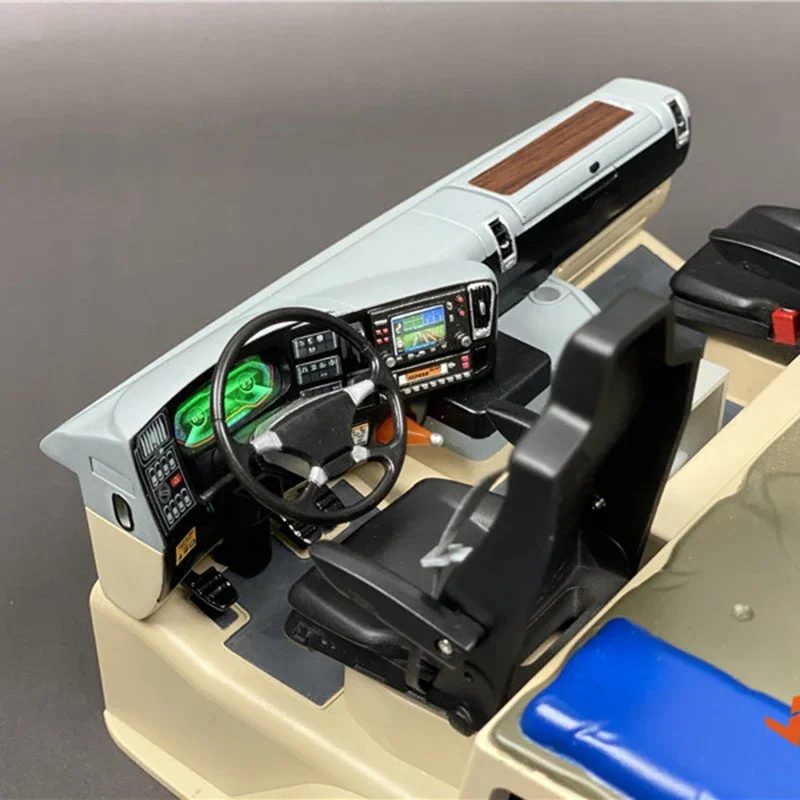 NM61204 Simulation Interior Car Center Console for 1 by 14 Hercules RC Truck Tipper Scania Model Car DIY Parts, White