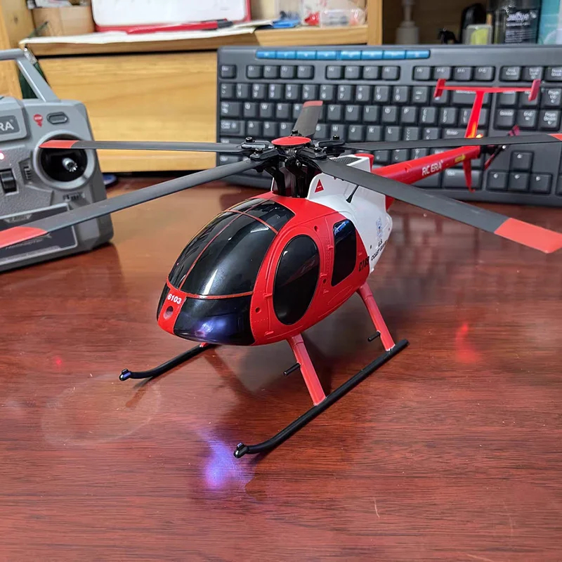 NM62278 C189 RC Era Bird RC Helicopter Tusk MD500 Dual Brushless Remote Control Helicopter 6-Axis Gyro Simulation Model Boy Toy - Multi Color