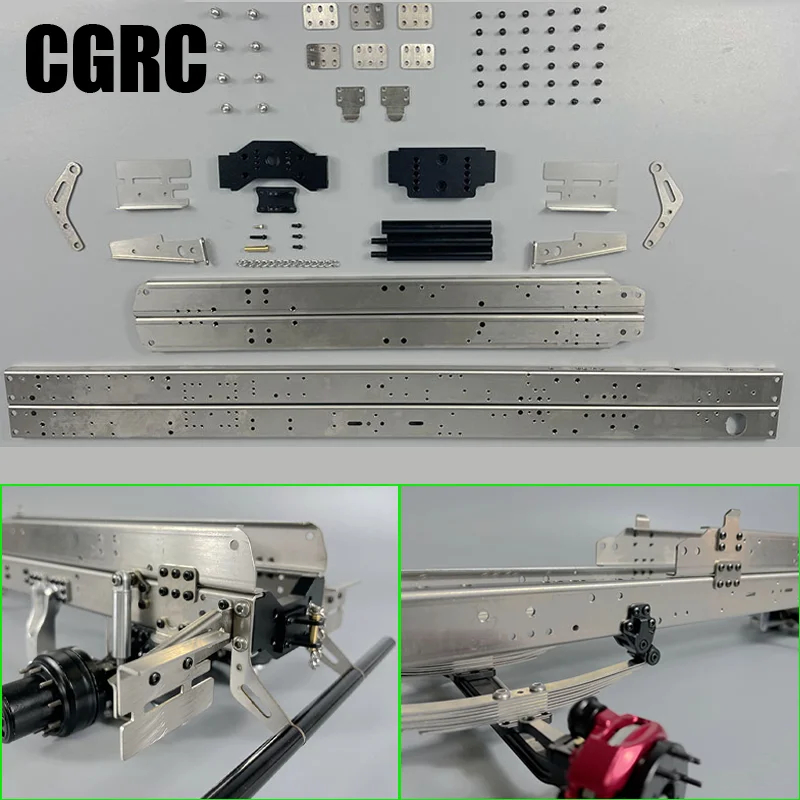 NM61368 Stainless Steel 6 x 6 A Full Set of Girders & Auxiliary Beams for 1 by 14 Tamiya RC Truck Trailer Iveco Car DIY Parts