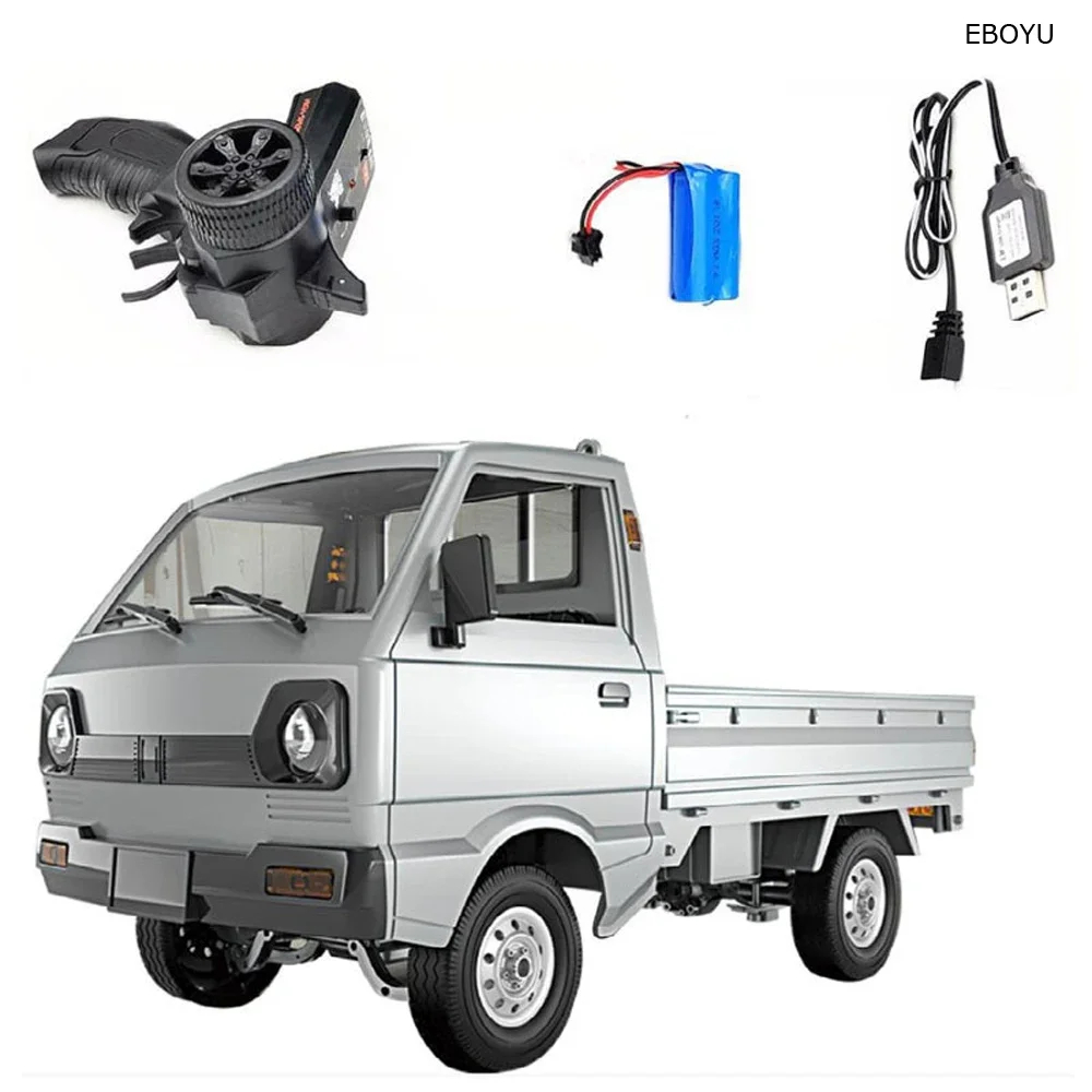 NM61510 D12 RC Truck 1 by 10 Scale 2.4Ghz Remote Control Car Simulation Drift Truck with Brushed Motor LED Headlights Middle Engine RTR