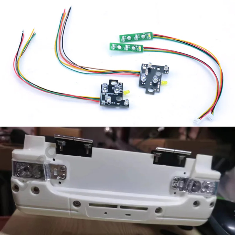 NM59579 Truck LED Front & Rear Lighting System Upgrade Headlight Taillight Set for 1 by 14 Tamiya Scania R470 R620 R730 56318 Car