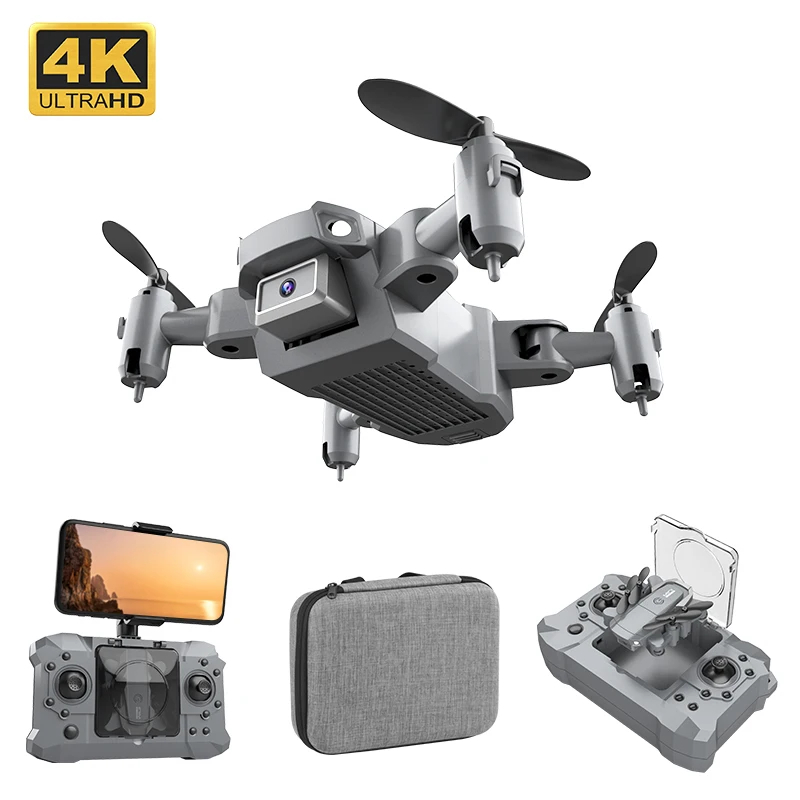 NM59663 Drone 4k HD Camera Aerial Aircraft Air Pressure Fixed Height Folding Pocket Remote Control Airplane Toys for Kids Gift