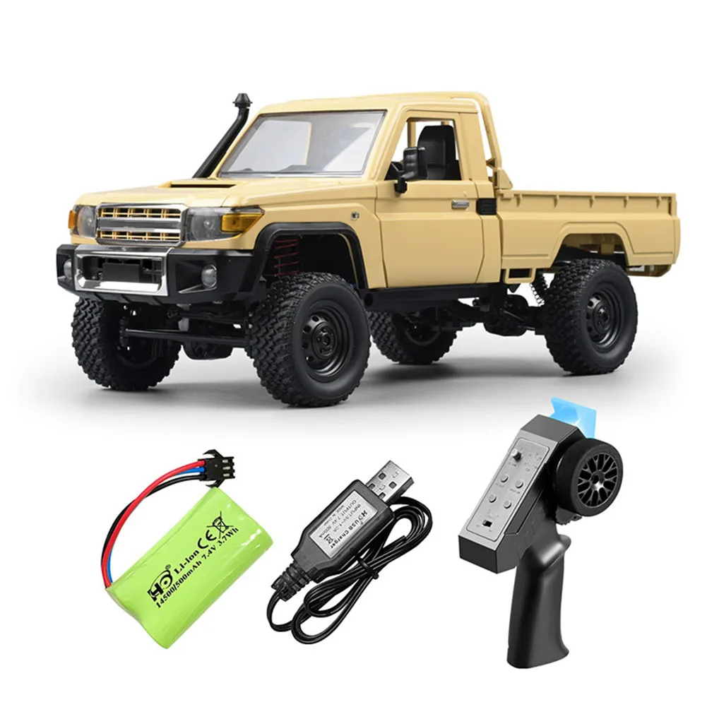 NM59882 1-12 Full Scale RC Car 2.4G 4WD Off Road Vehicle Remote Control Climbing Cars Toys for Christmas   Year Gifts, Yellow & Red