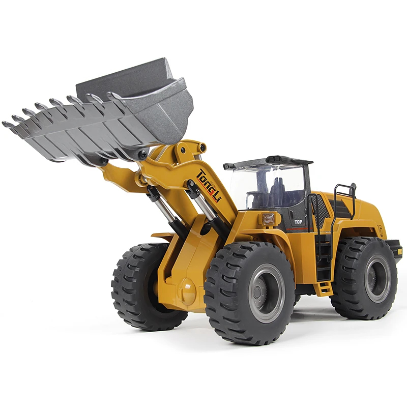 NM62498 Huina Remote Control Bulldozer RC Engineering Vehicle Toy 2.4G 1-14 RC Loader Tractor Electric Construction Model Car